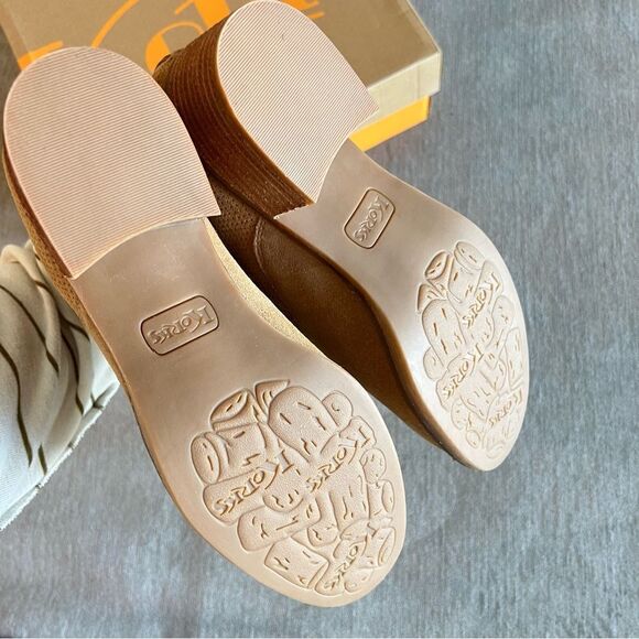 NWT Korks Maldon Suede Leather Heeled Booties in Tan 9.5 - Picture 5 of 6